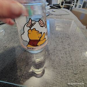 Disney Pooh’s Grand Adventure Welch’s Juice Glass Winnie the Pooh Piglet 1997